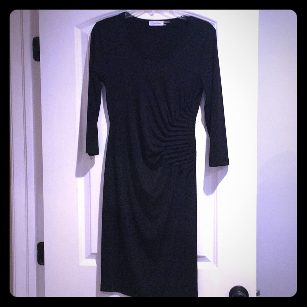 Calvin Klein ruched dress size 4